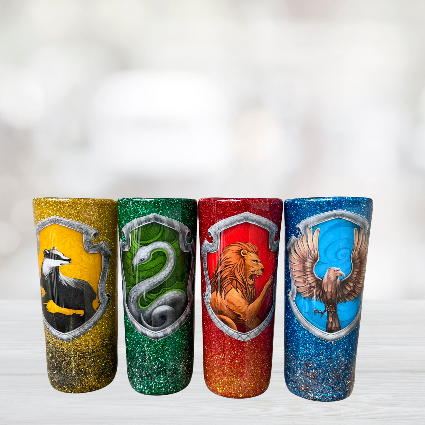 Harry Potter House Glitter Shot Glasses