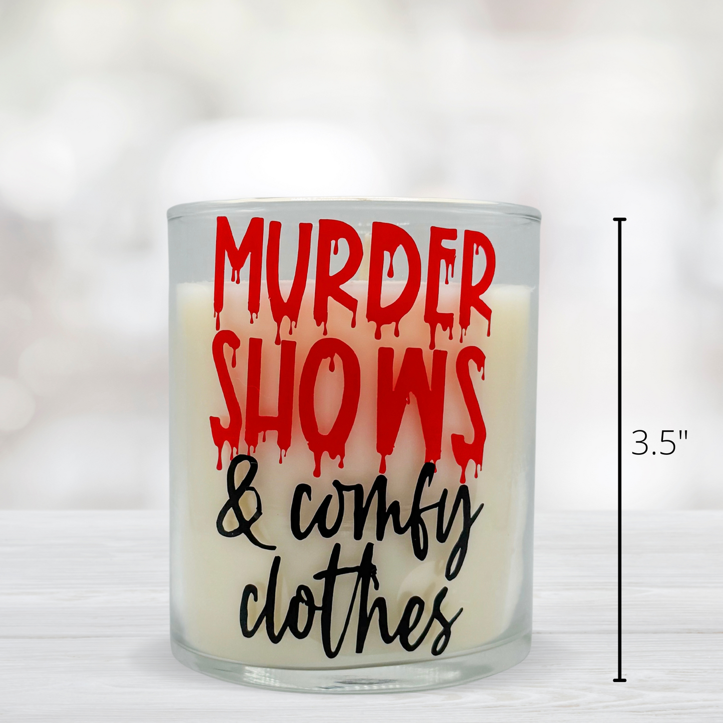 Murder Shows and Comfy Clothes - Fall Series Candle - Cinnamon, Nutmeg, and Amber Scented Candle