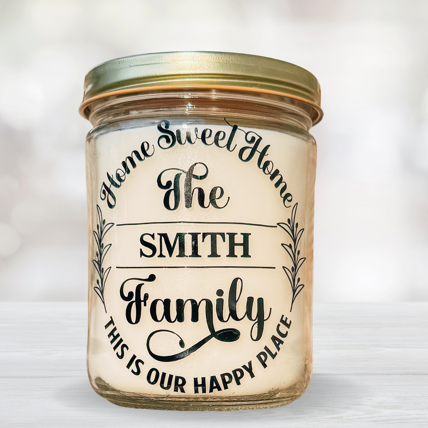 Home Sweet Home Personalized 14oz Handmade Scented Candle