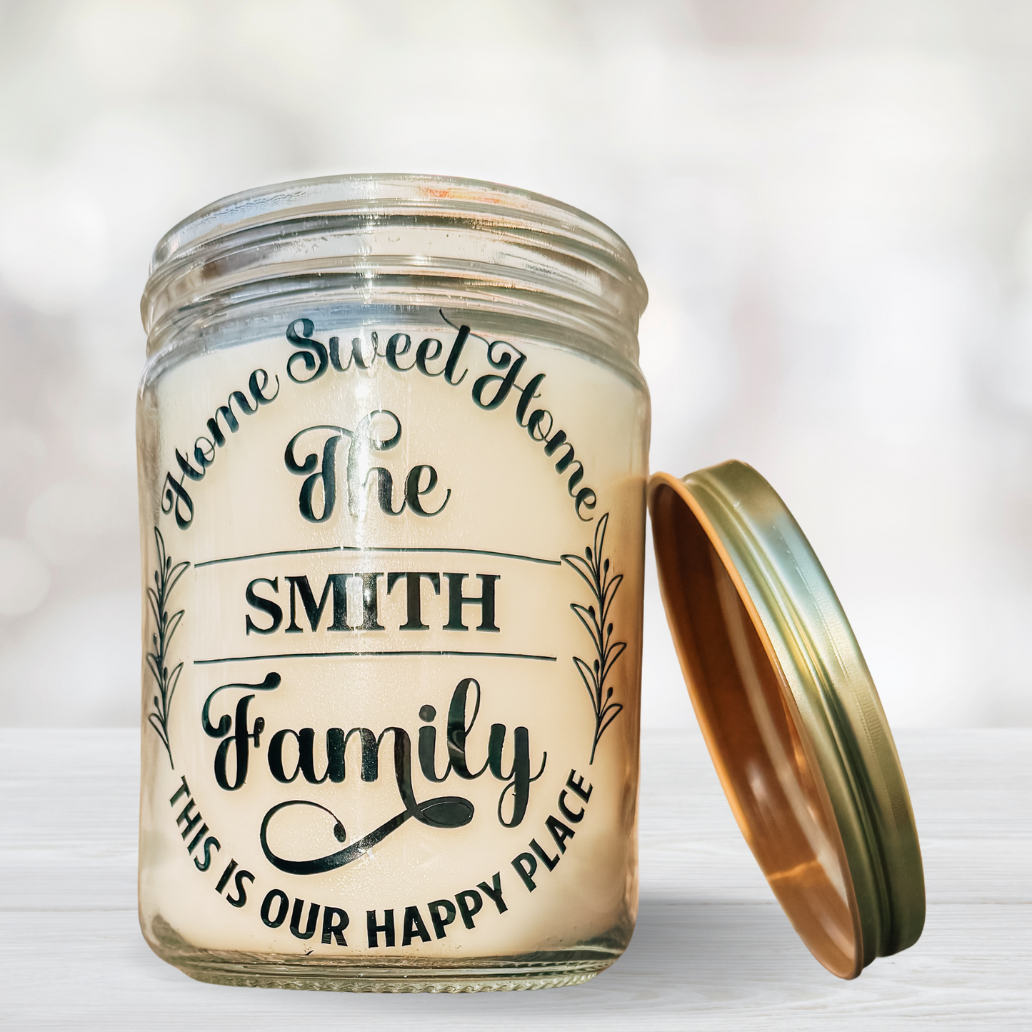 Home Sweet Home Personalized 14oz Handmade Scented Candle