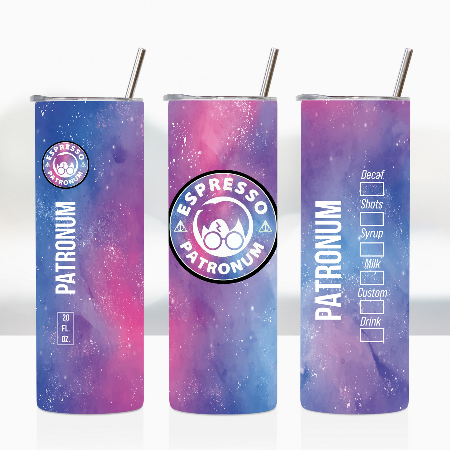 Galaxy Harry Potter Espresso Patronum Coffee 20oz Tumbler