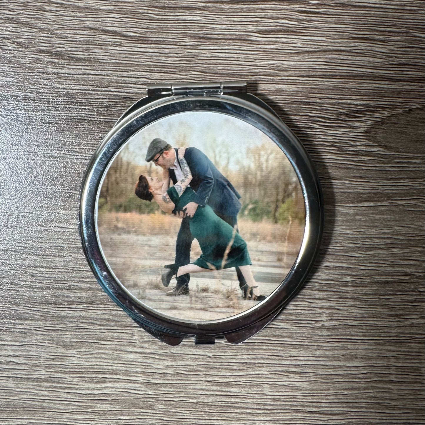 Custom Photo Compact Mirror - Personalized Compact Mirror - Gift for Her - Personalized Gift