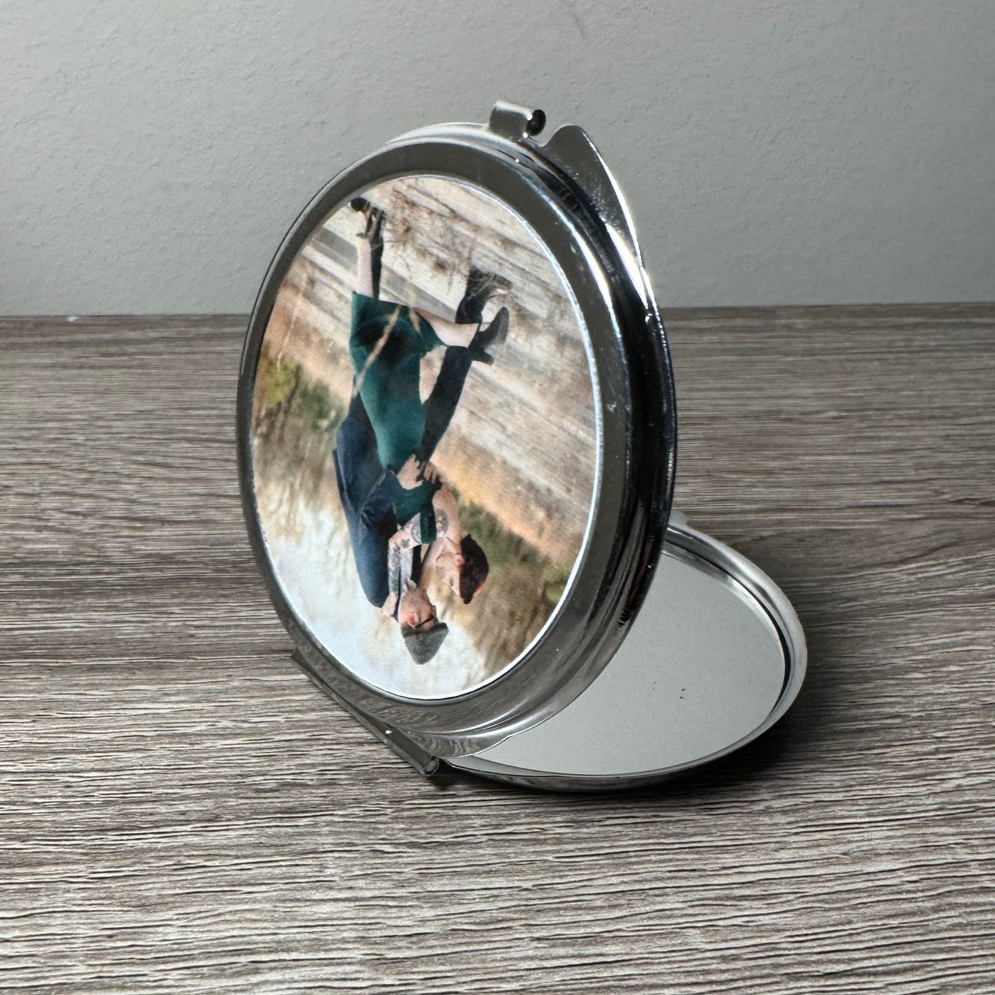 Custom Photo Compact Mirror - Personalized Compact Mirror - Gift for Her - Personalized Gift