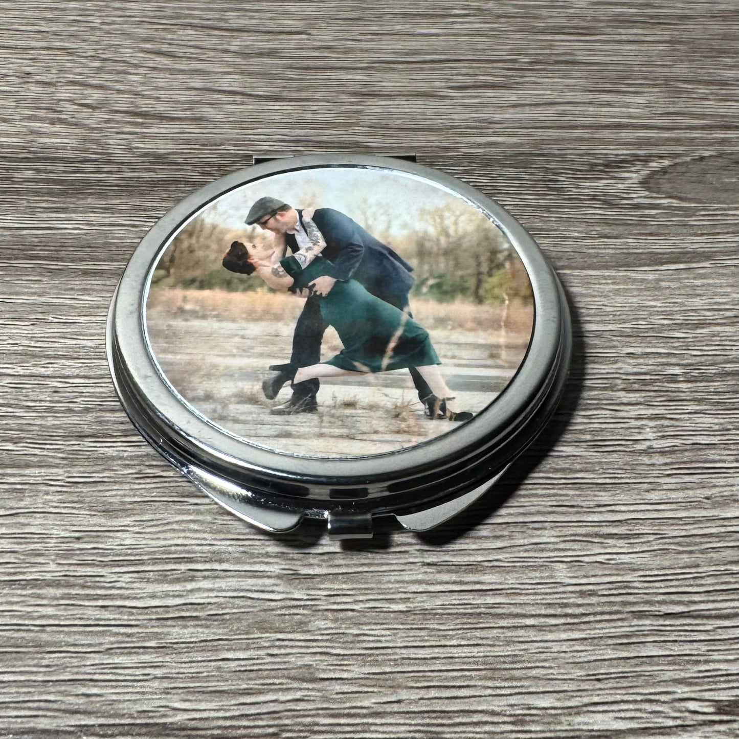 Custom Photo Compact Mirror - Personalized Compact Mirror - Gift for Her - Personalized Gift