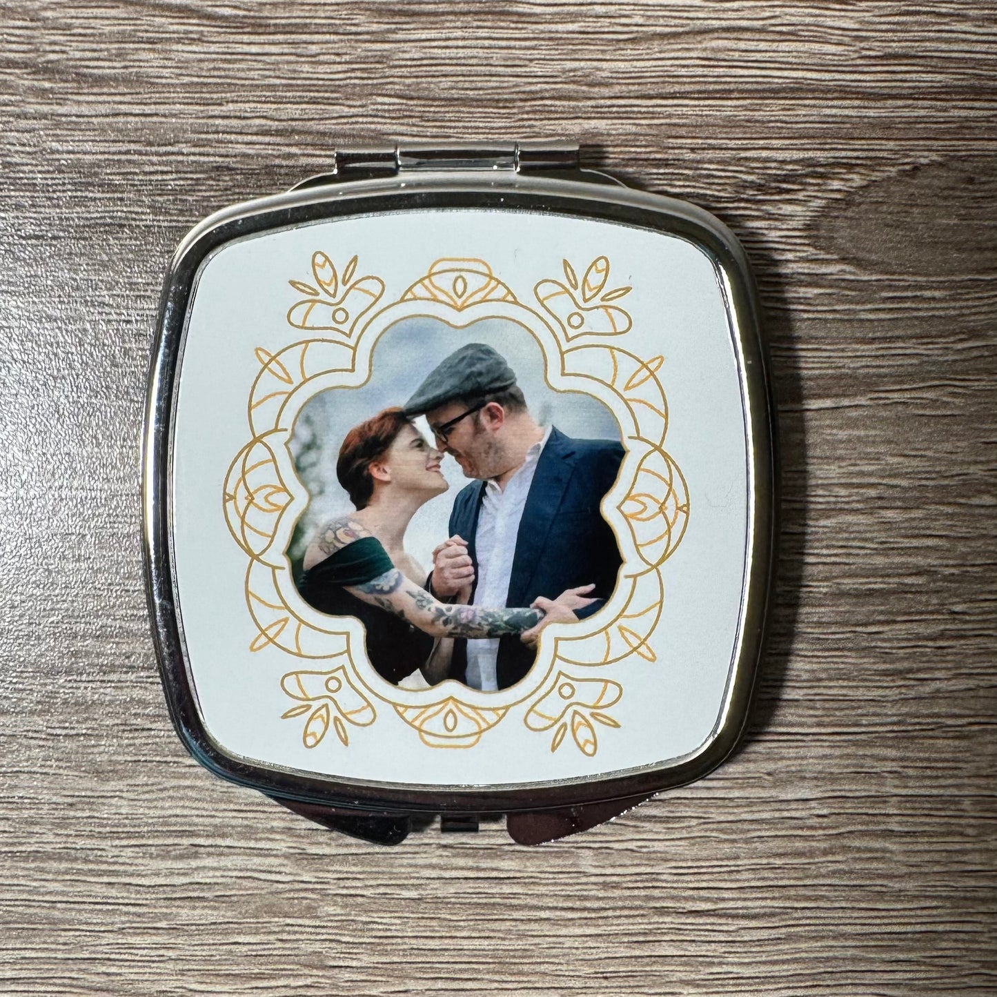 Custom Photo Compact Mirror - Personalized Compact Mirror - Gift for Her - Personalized Gift