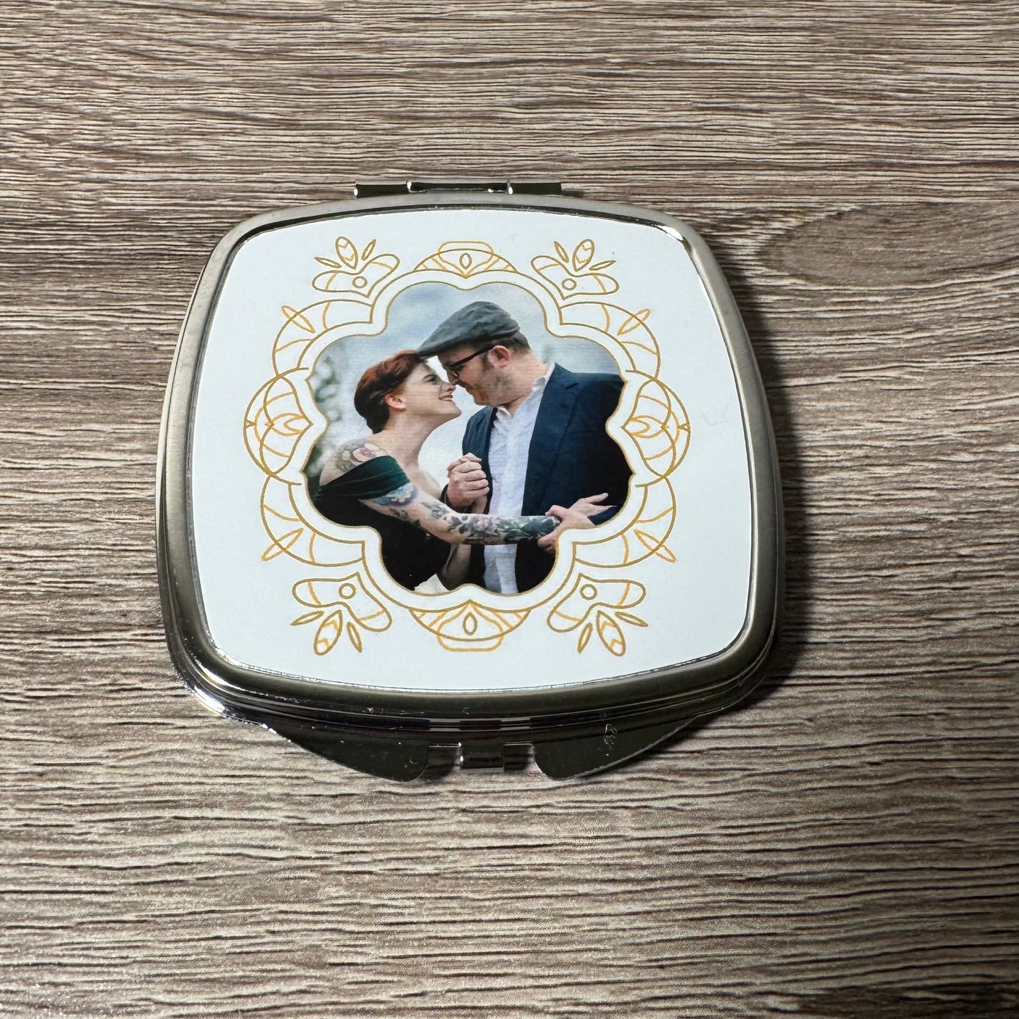 Custom Photo Compact Mirror - Personalized Compact Mirror - Gift for Her - Personalized Gift
