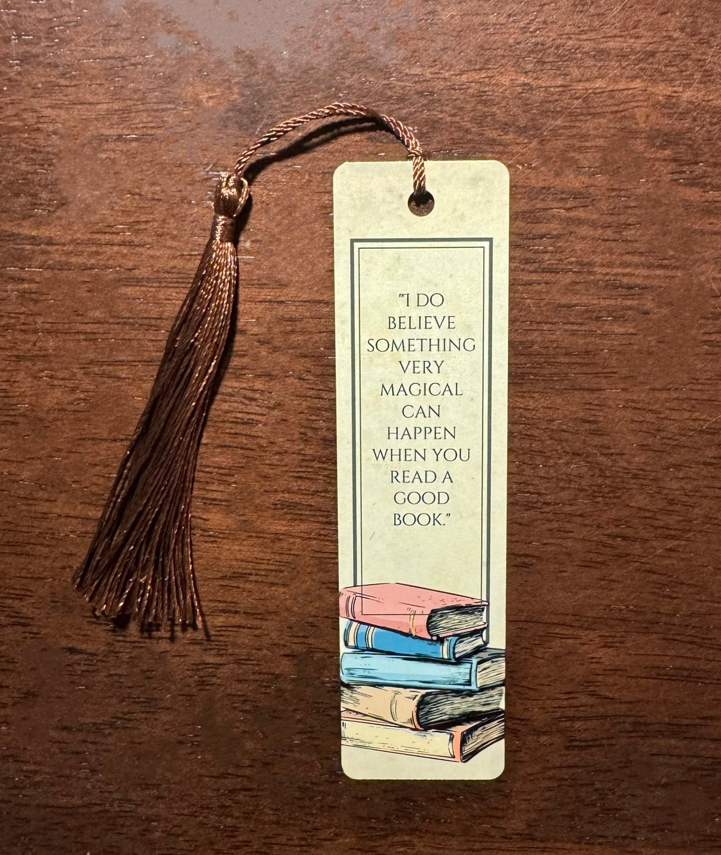 Neutral Something Very Magical Can Happen When You Read a Good Book Bookmark - Bookmark Gift - Book Lover Gift - Readers Gift - Father Gift