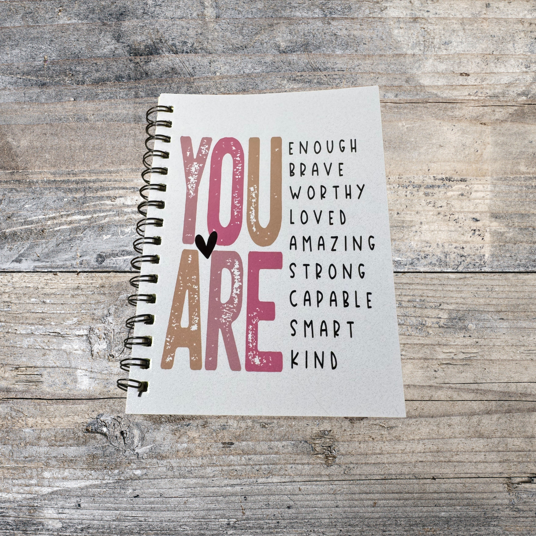 You Are Affirmation Notebook - Daily Notebook - Writing Notebook - Writers Gift - Writers Gift - Notebook Gift