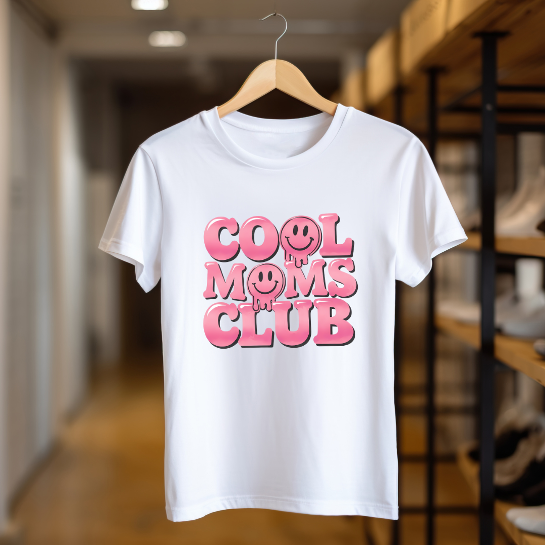 Cool Moms Club Women's T-Shirt - Mom Shirt - Shirts For Moms - Women's Tees - Gift For Her - Gifts for Moms - Mother's Day Gift