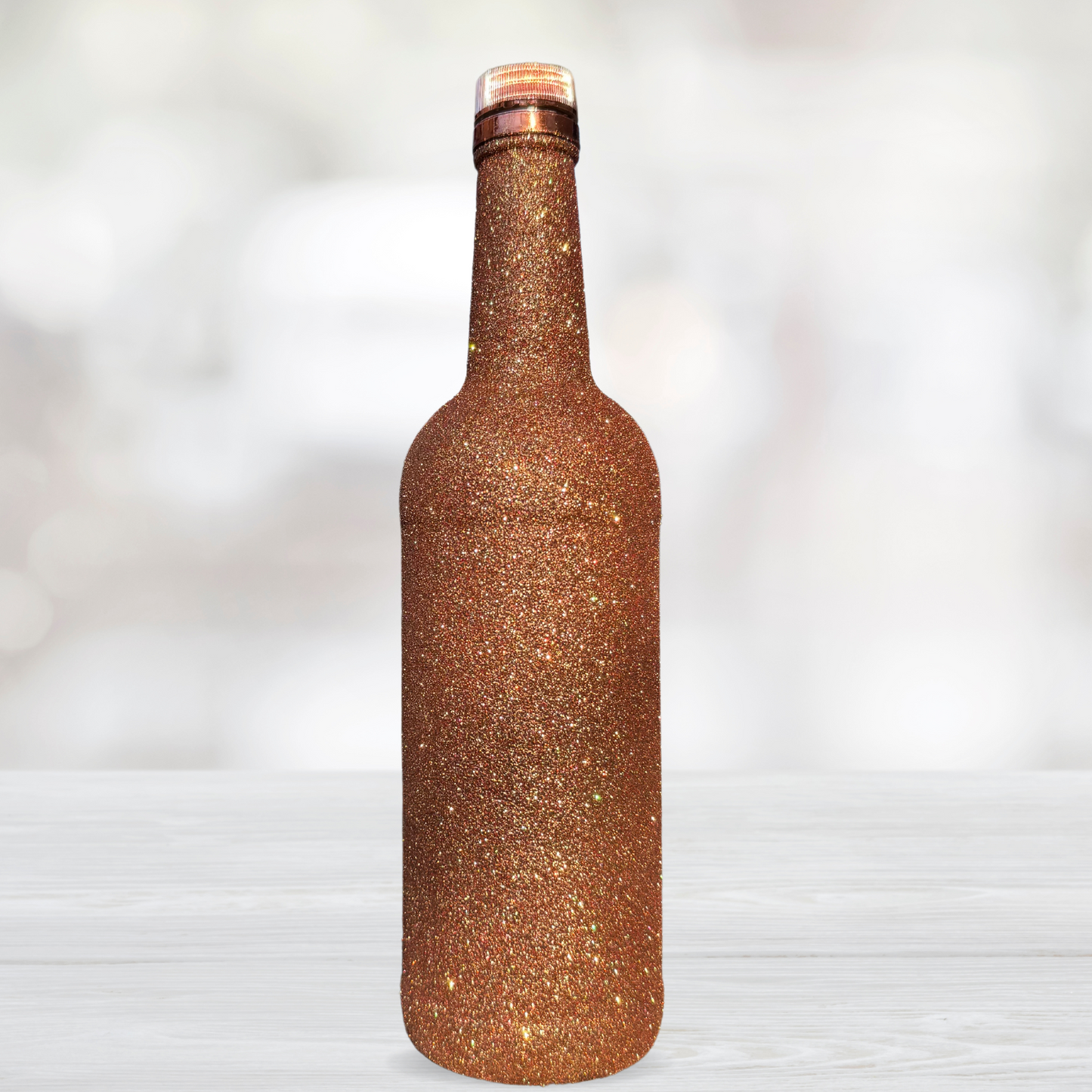 Decorative Copper Glitter Titos Bottle