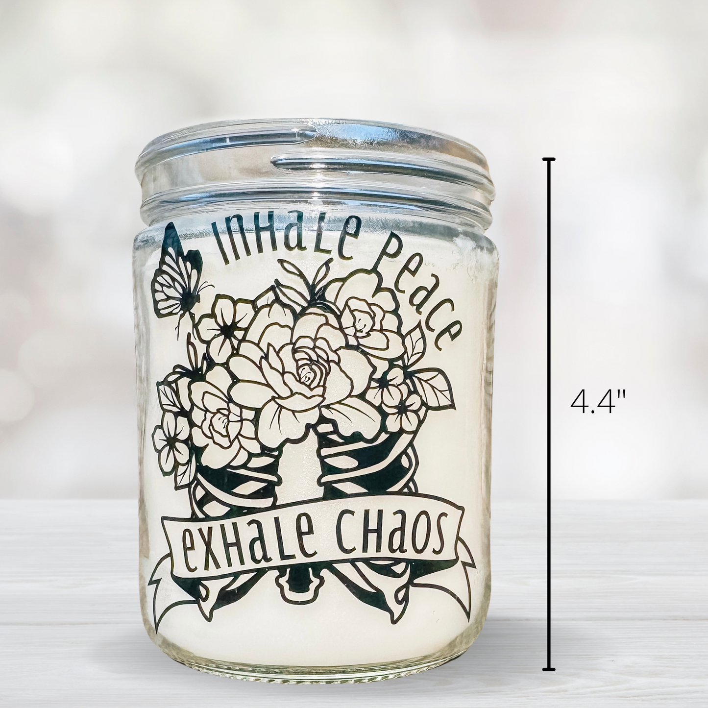 Inhale Peace Exhale Chaos 14oz Handmade Scented Candle