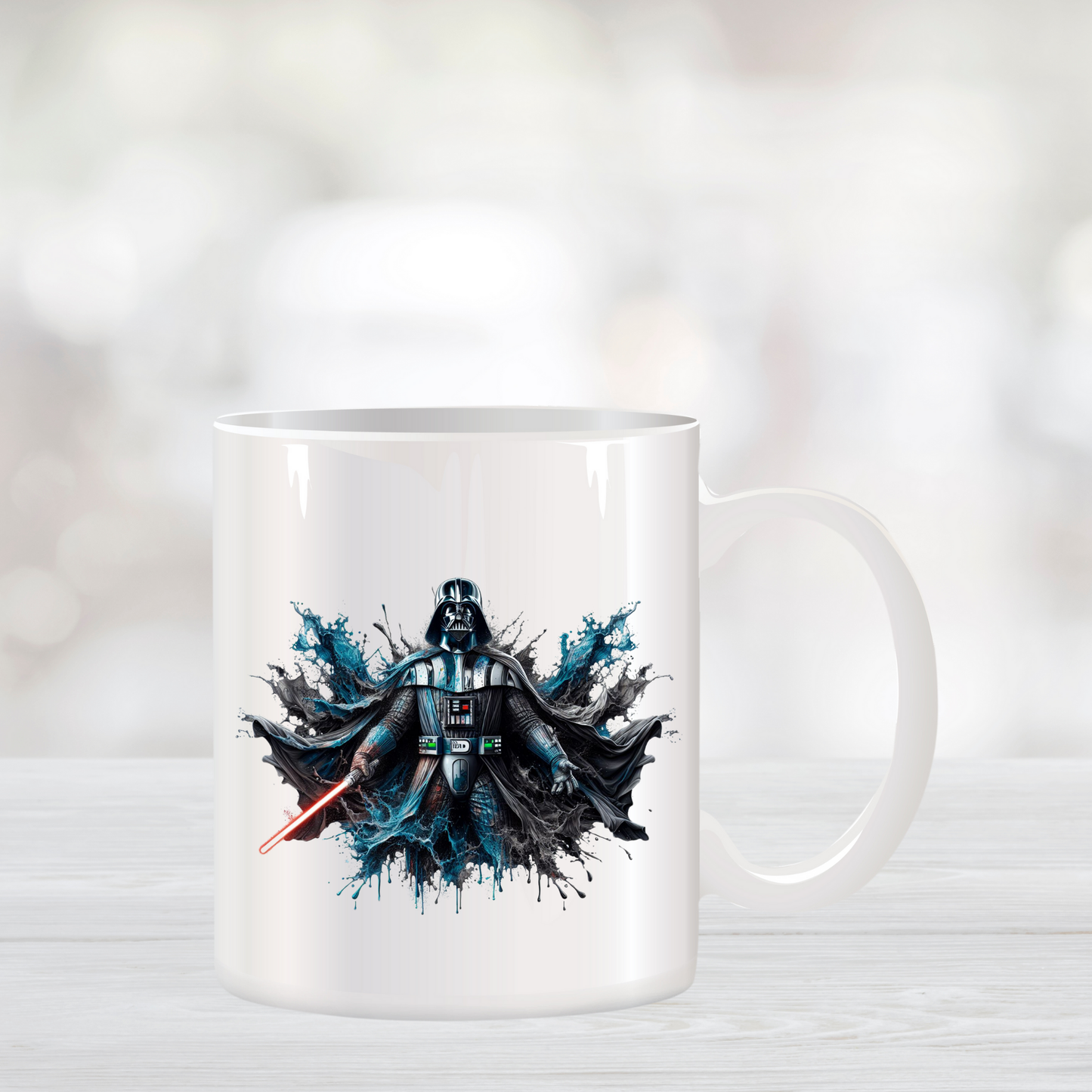 Blue and Black Darth Vader Coffee Mug