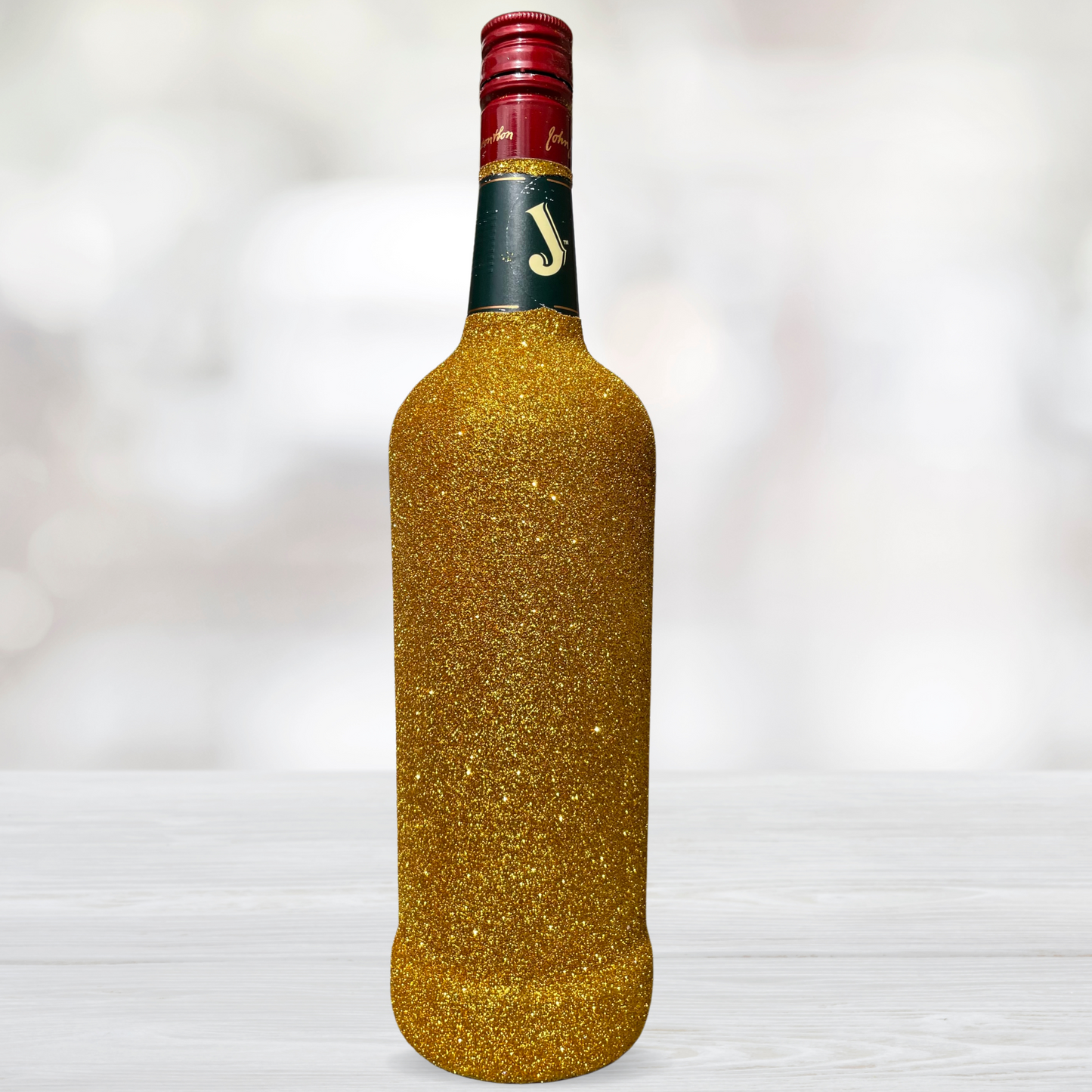 Decorative Gold Glitter Jameson Bottle