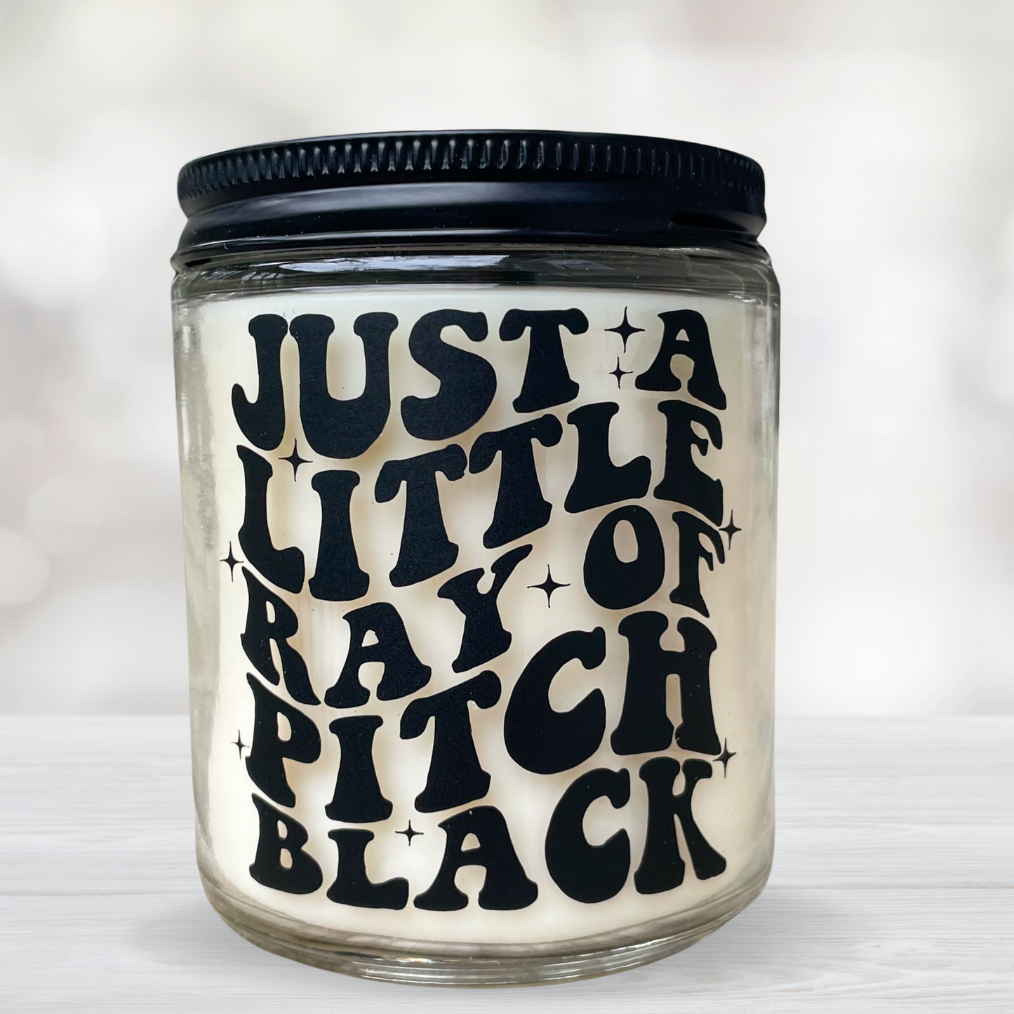 Little Ray of Pitch Black Scented Candle