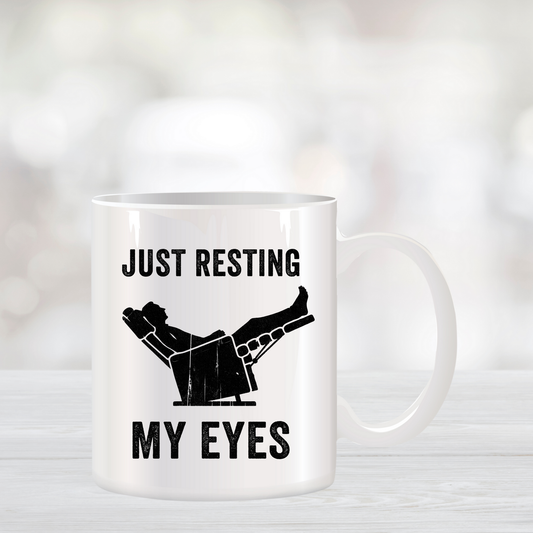 Just Resting My Eyes Coffee Mug