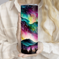 Alcohol Ink Sky Mountain and Woods  20oz Tumbler