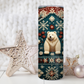 Polar Bear Green and Red Ugly Sweater Christmas 20oz Tumbler