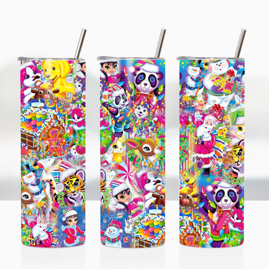 Lisa Frank Christmas 20oz Tumbler