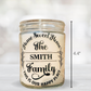 Home Sweet Home Personalized 14oz Handmade Scented Candle