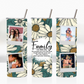 Green Floral Custom Polaroid Photo Family Tumbler 20oz Tumbler