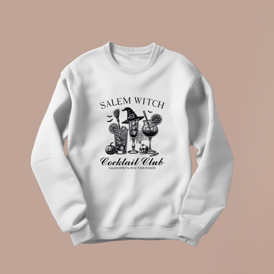 Salem Witch Cocktail Club Women's Fall / Halloween Sweatshirt