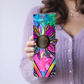 Colorful Rainbow Sunflower and Cheetah Print 20oz Tumbler