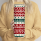 Red, Green, and Tan Striped Ugly Sweater Christmas 20oz Tumbler