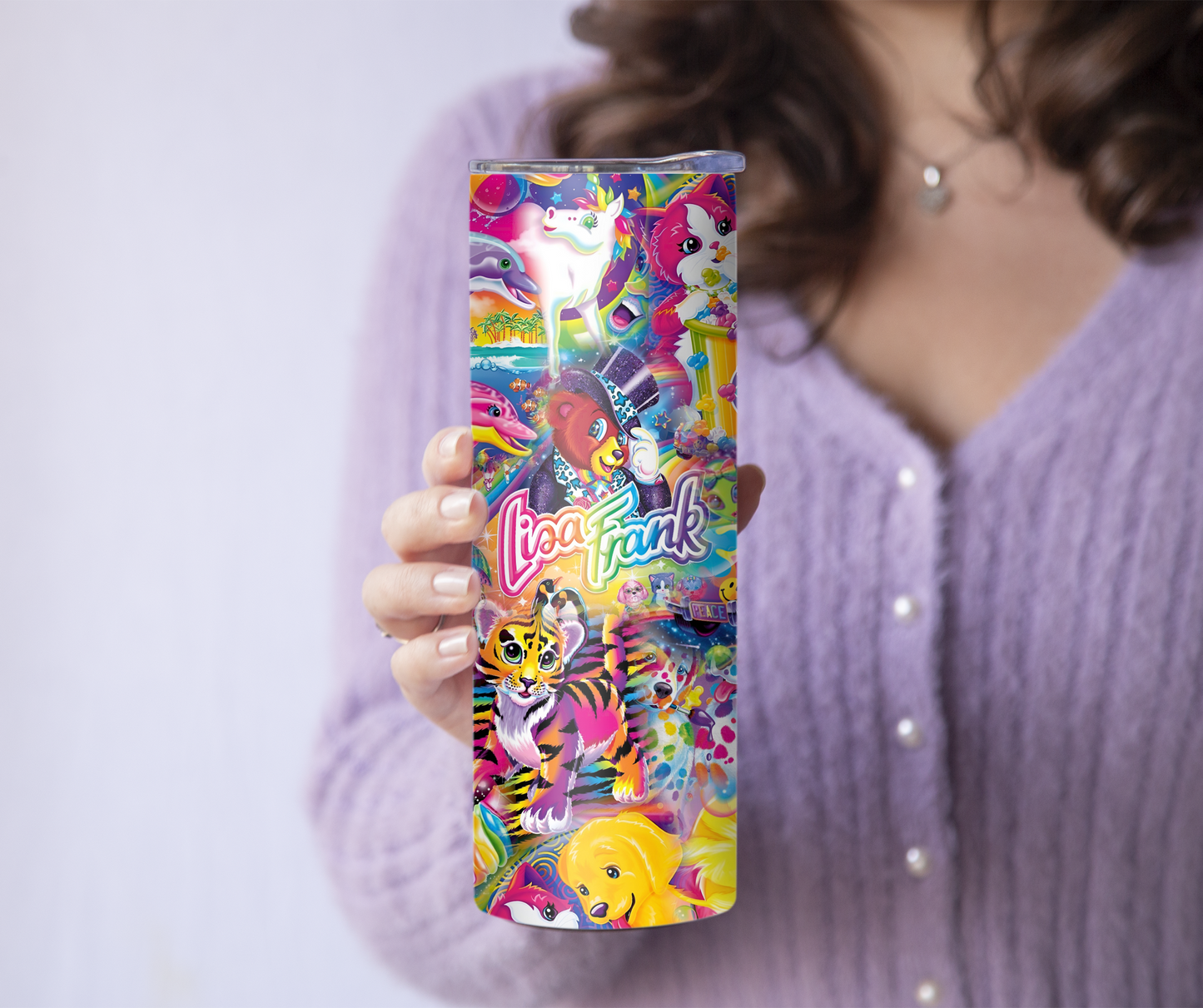 Lisa Frank Colorful Tumbler