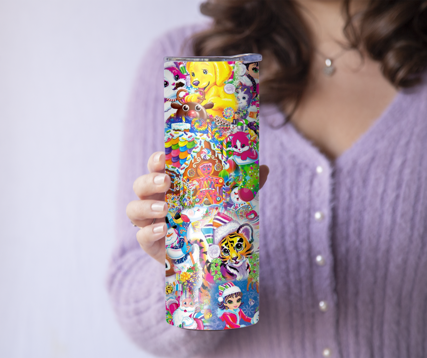 Lisa Frank Christmas 20oz Tumbler