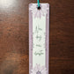 New Day New Chapter Purple Floral Bookmark - Bookmark Gift - Book Lover Gift - Readers Gift - Gift for Mom - Gift for Friends