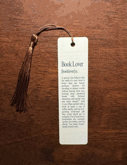 Book Lover Definition Bookmark - Bookmark Gift - Book Lover Gift - Readers Gift - Father's Day Gift - Gift For Family - Gift For Friends