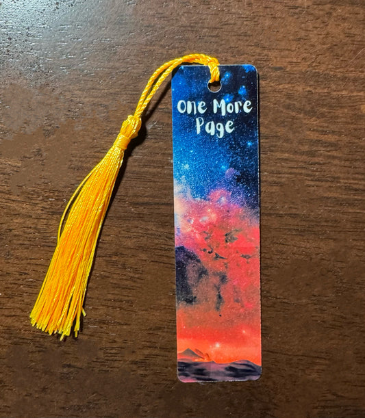 Beautiful Space and Astronomy One More Page - Bookmark Gift - Book Lover Gift - Readers Gift - Father's Day Gift - Friends and Family Gift