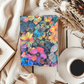 Neon Flowers Mini Journal - -Electric Blooms 3D Flowers Mini Journal - Writing Journal - Flower Diary - Writers Gift - Diary Gift - Journal Gift