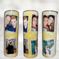 Yellow Glitter Sunflower Custom Photo 20oz Tumbler - Photo Tumblers - Custom Tumblers - Gift for Friends - Gift for Sisters - Photo Gifts