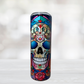 Stained Glass Colorful Skull 20oz Tumbler