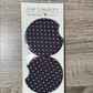 Black and Pink Polka Dot Car Coasters - Cute Car Coasters - Car Accessories - Cup Holder Coasters - Gifts for Her - Gifts Under 10