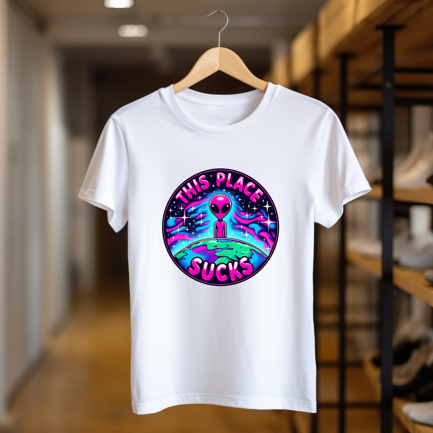 This Place Sucks Alien Women's T-Shirt