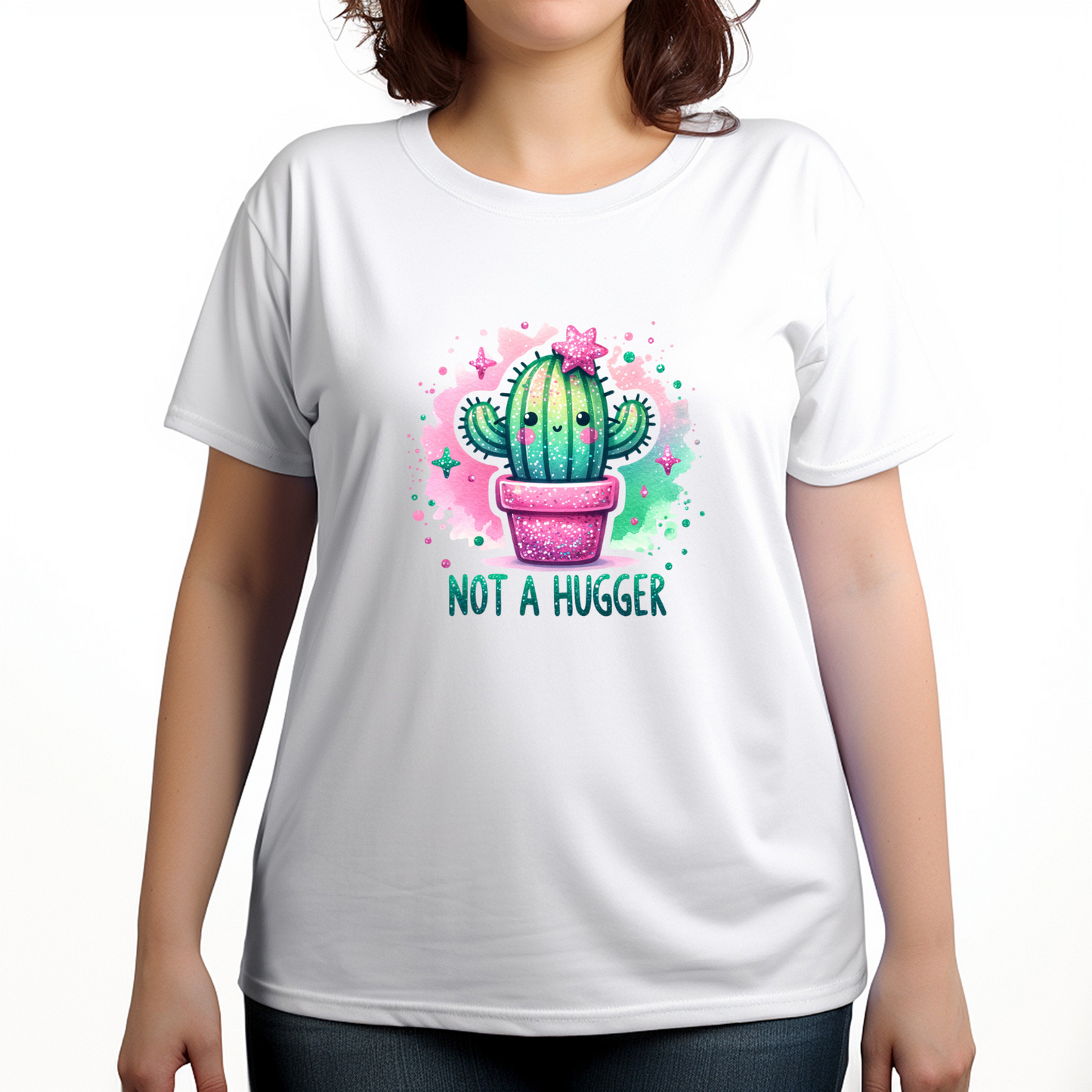 Not a Hugger Cute Cactus Women's T-Shirt