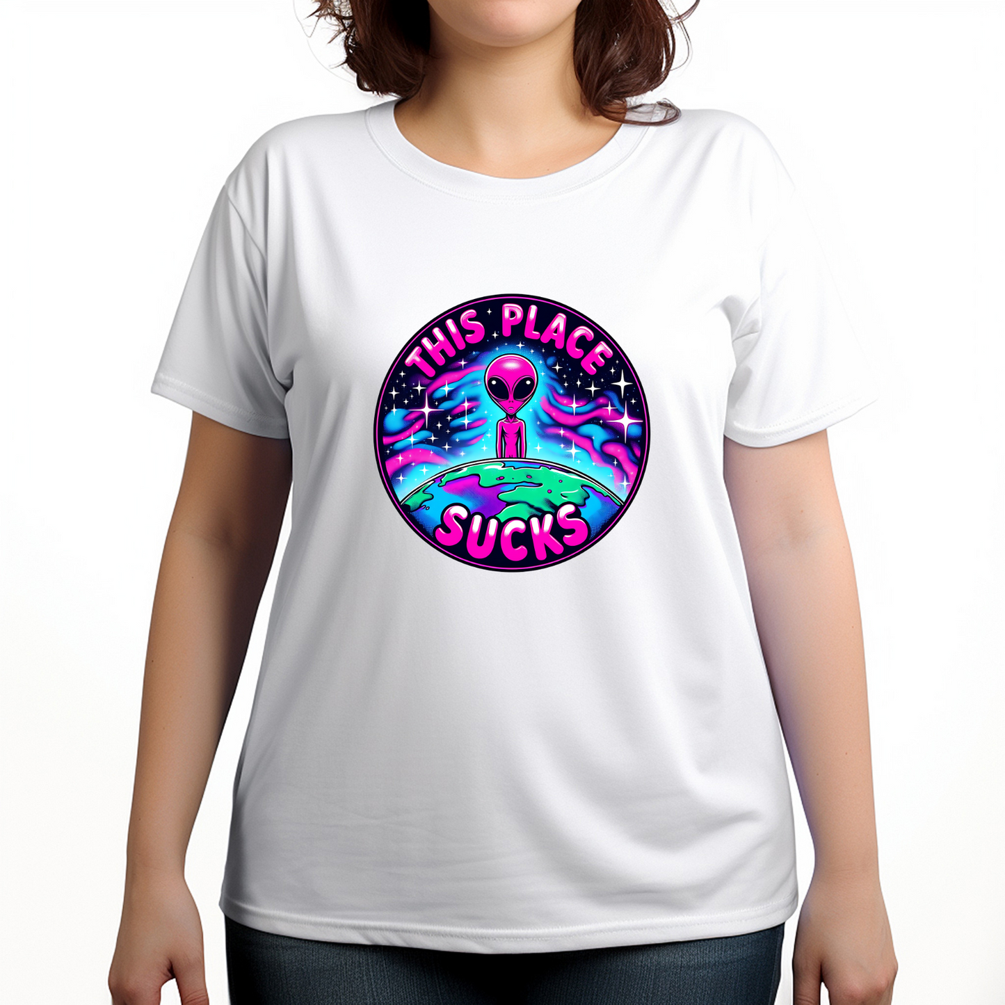 This Place Sucks Alien Women's T-Shirt