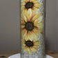 Yellow Glitter Sunflower Custom Photo 20oz Tumbler - Photo Tumblers - Custom Tumblers - Gift for Friends - Gift for Sisters - Photo Gifts