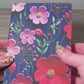 Embroidered Flowers Mini Journal - 3D Flowers Mini Journal - Writing Journal - Daisy Diary - Writers Gift - Diary Gift - Journal Gift