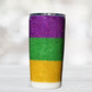 Glitter Louisiana Fleur De Lis Mardi Gras Tumbler