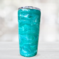 Monogram Teal Tumbler