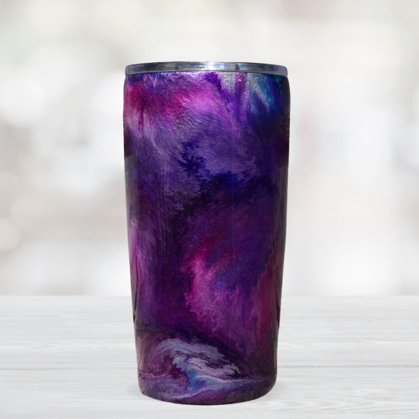 Pink, Purple & Blue Tie Dye Swirl Style Tumbler