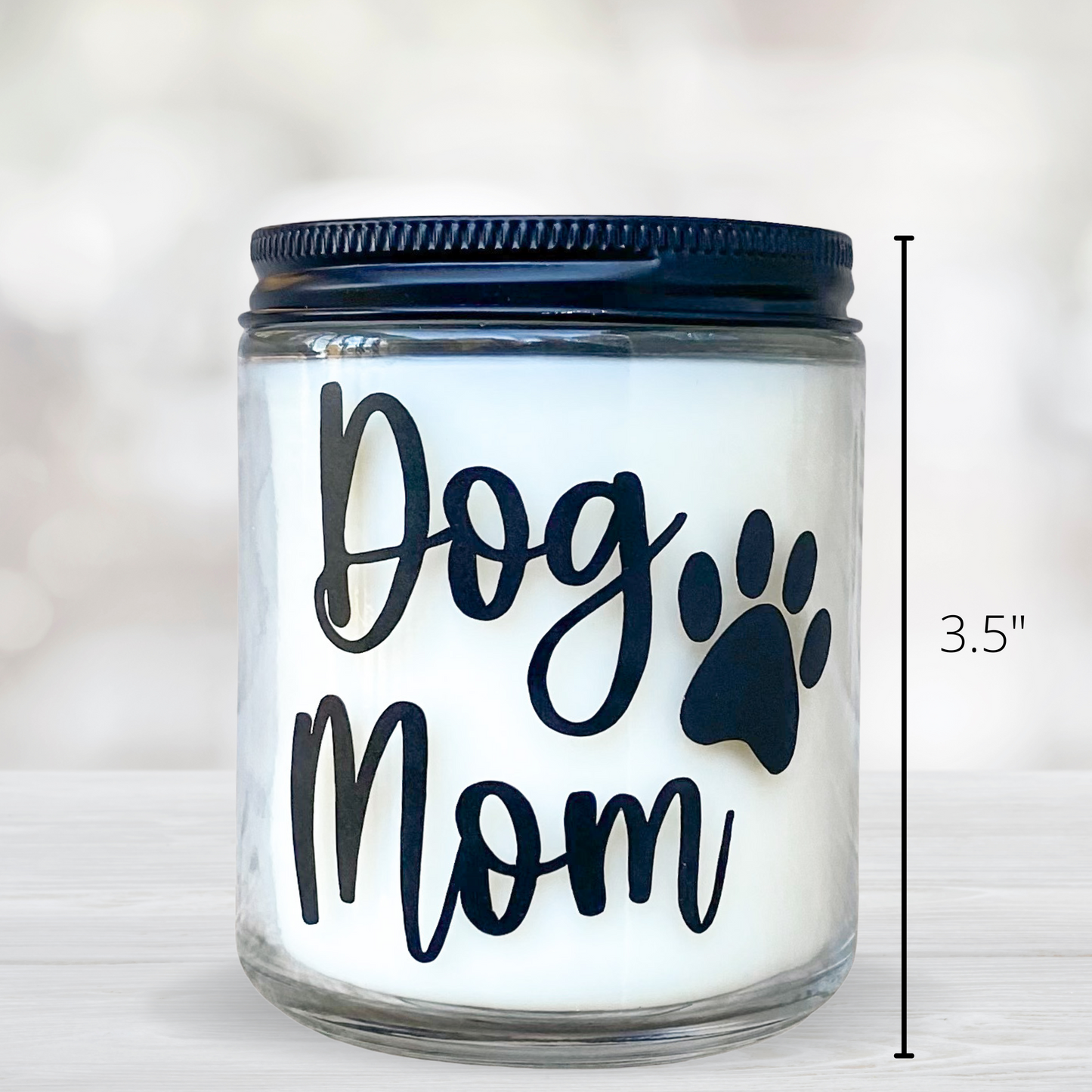 Personalized Dog Mom Candle with Your Dog's Name